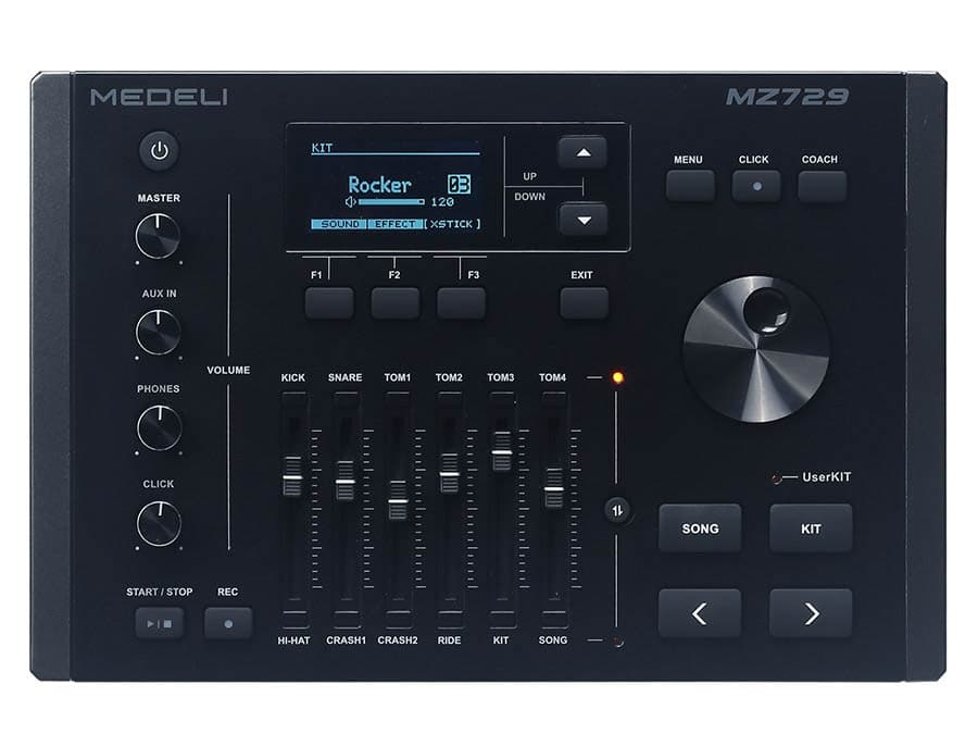 MZ729 portable digitale drum coach/extensie pad — Medeli