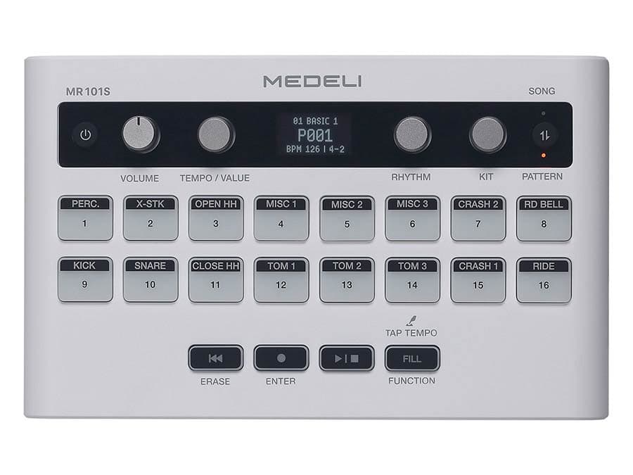 MR101S portable digitale drum coach/extensie pad — Medeli