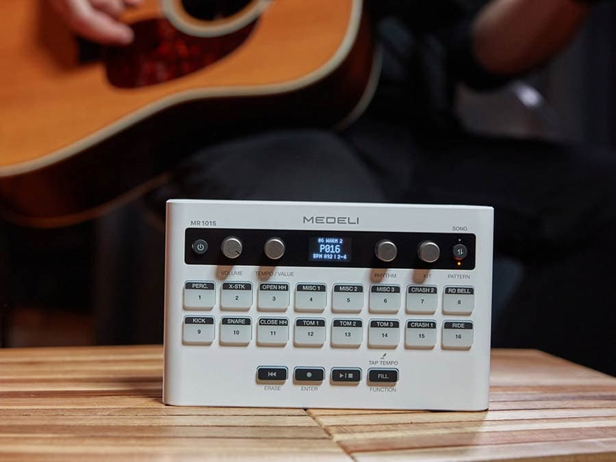 MR101S portable digitale drum coach/extensie pad — Medeli
