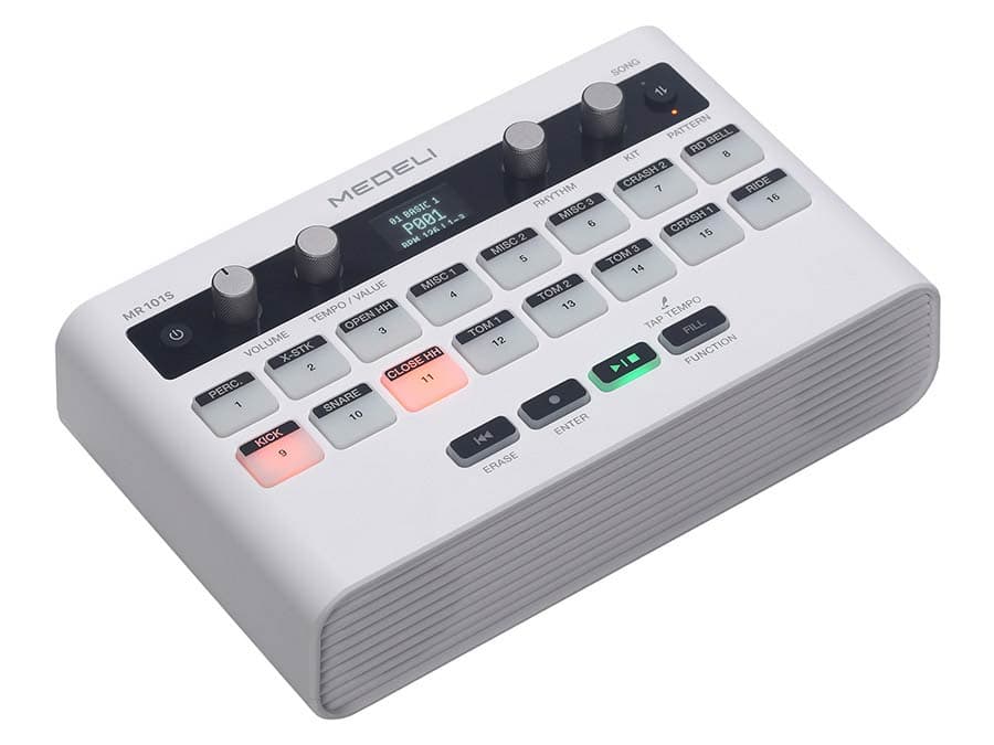 MR101S portable digitale drum coach/extensie pad — Medeli