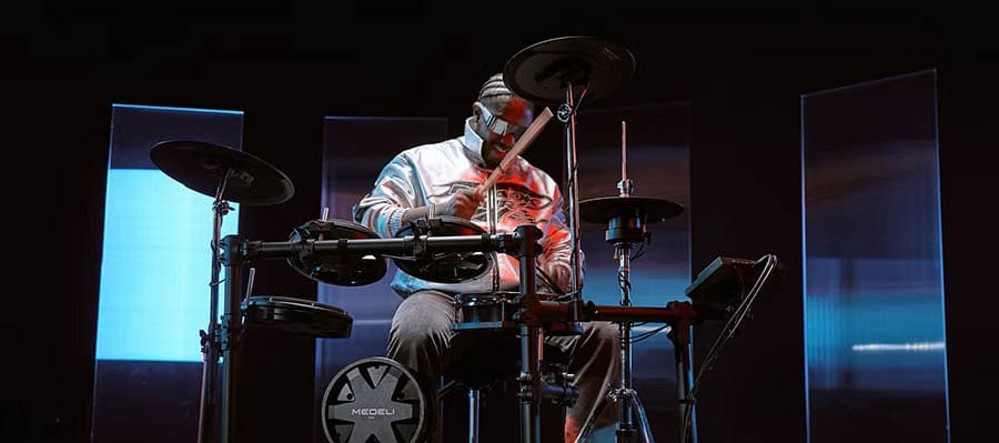 MZ538 portable digitale drum coach/extensie pad — Medeli