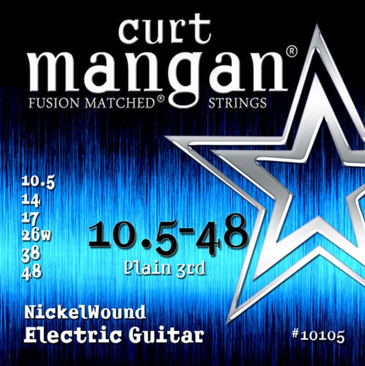 Guitar Nickel Wound Set 10105 10.5-48 — Curt Mangan