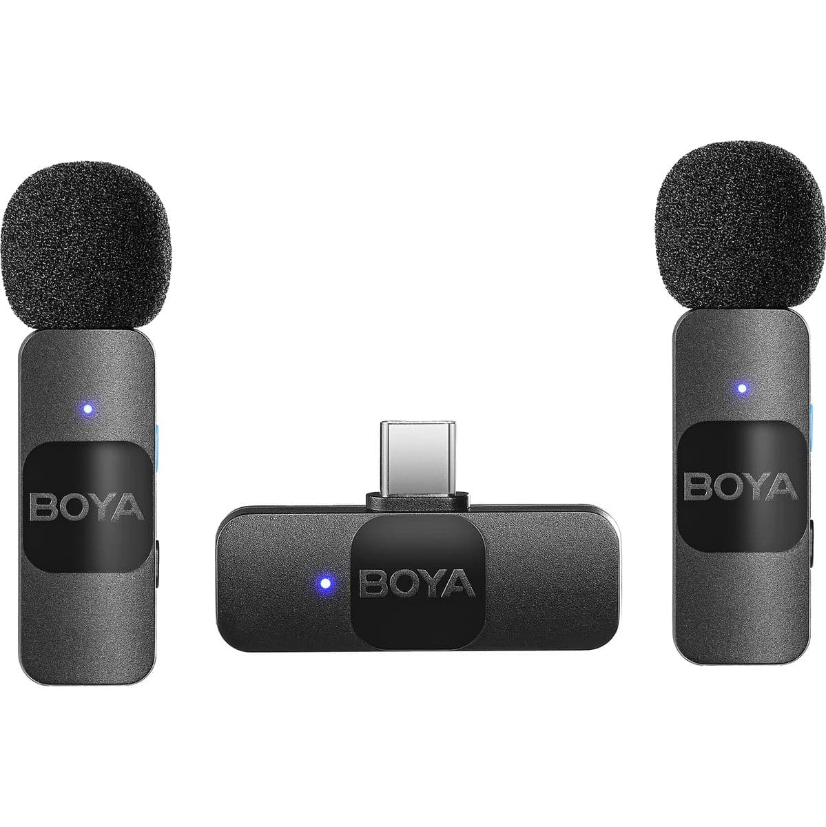 BY-V20 V2.0 Wireless Microphone For USB-C 2X Transmitter + 1 X Receiver — Boya