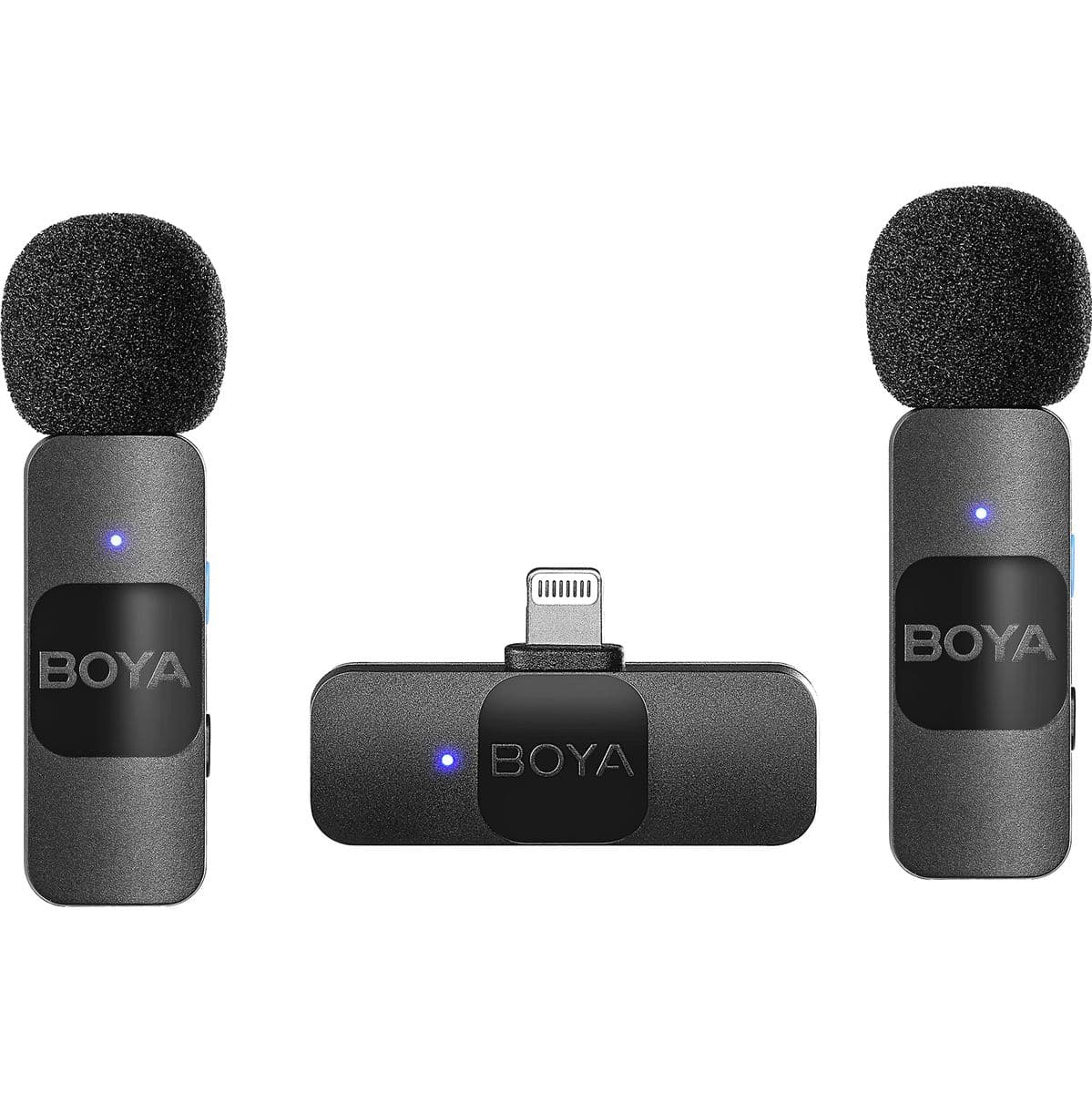 BY-V2 V2.0 Wireless Microphone For Lightning 2X Transmitter + 1X Receiver — Boya