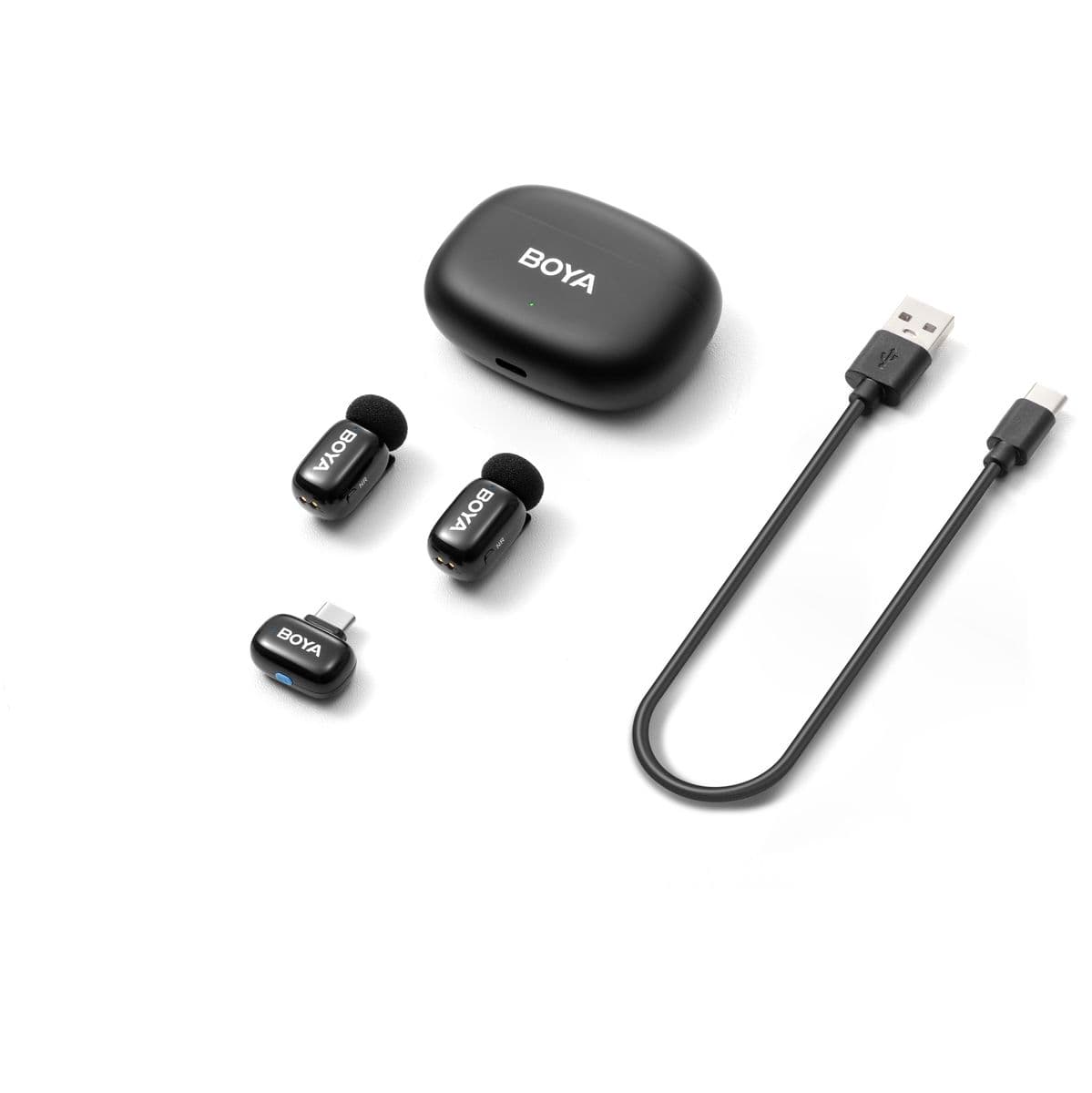 Mini 2-02 (Black) 1X RX USB-C + 2X TX — Boya