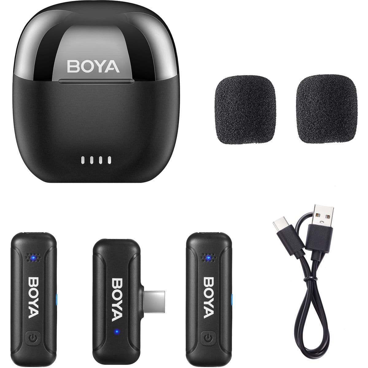 BY-WM3T-U2 - Kit For Type-C 2 X Transmitter / 1X Receiver / 1X Case — Boya