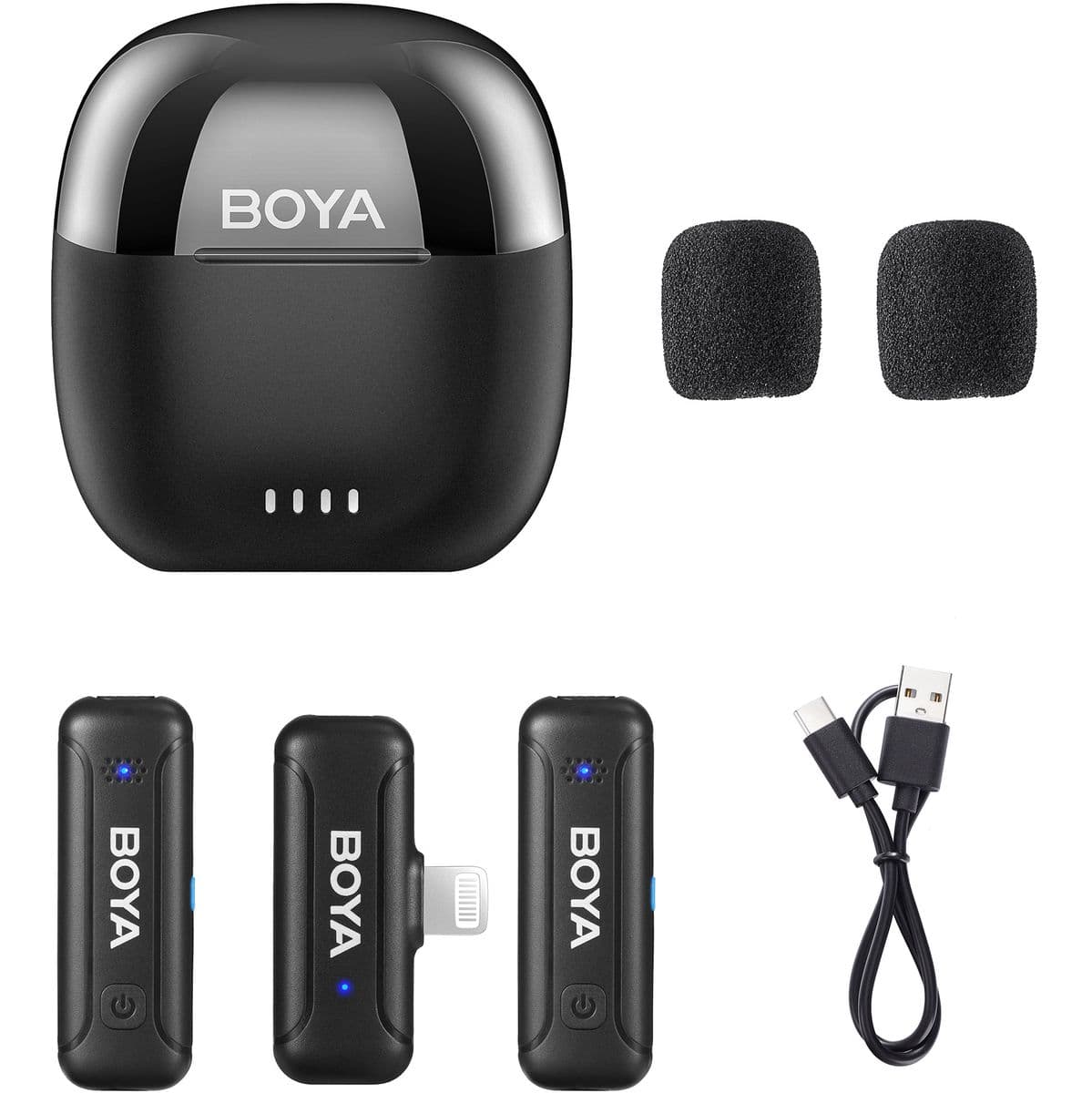 BY-WM3T-D2 - Kit For Lightning 2 X Transmitter / 1X Receiver / 1X Case — Boya