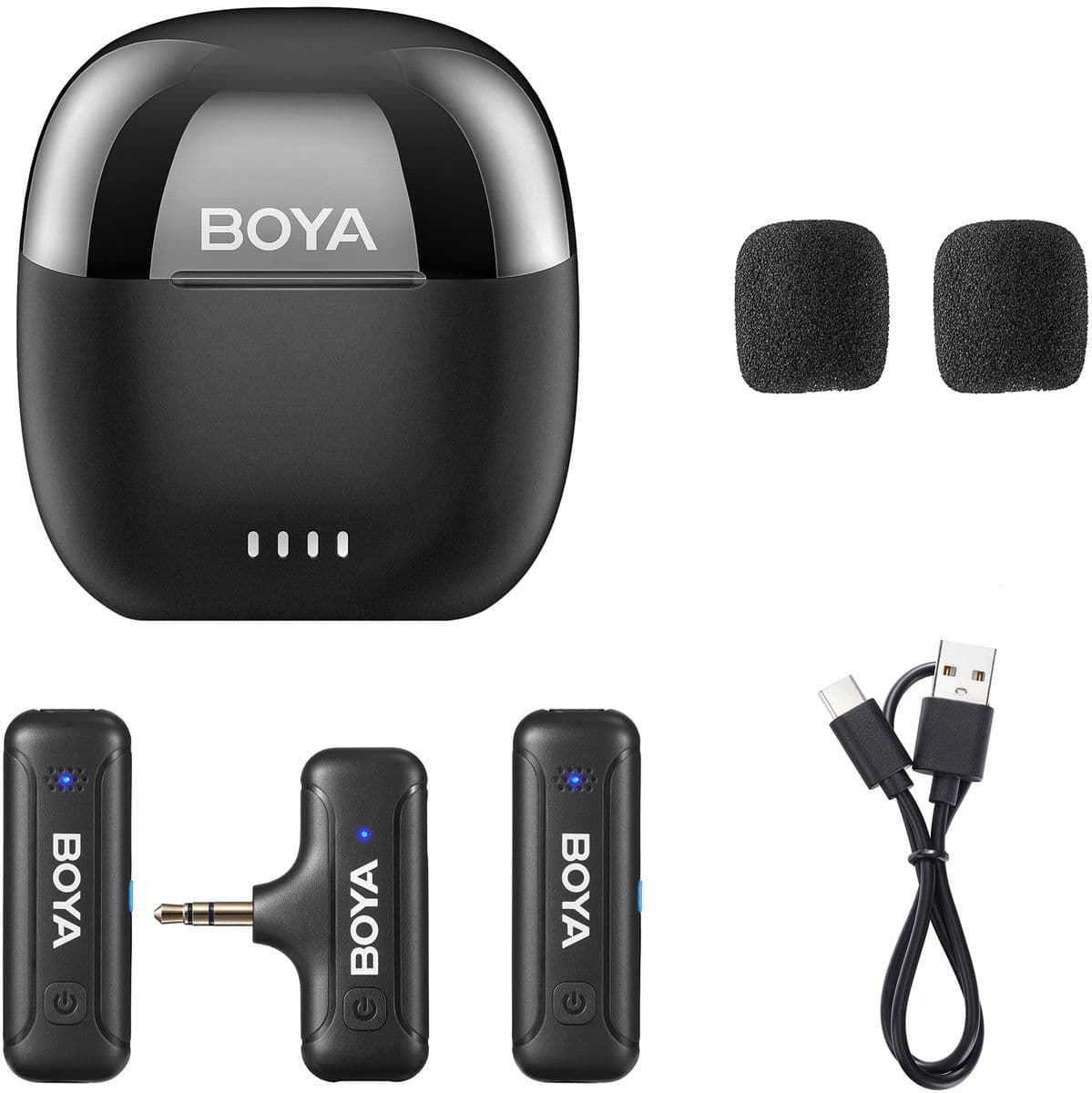 BY-WM3T-U2 - Kit For 3.5mm TRS 2 X Transmitter / 1X Receiver / 1X Case — Boya