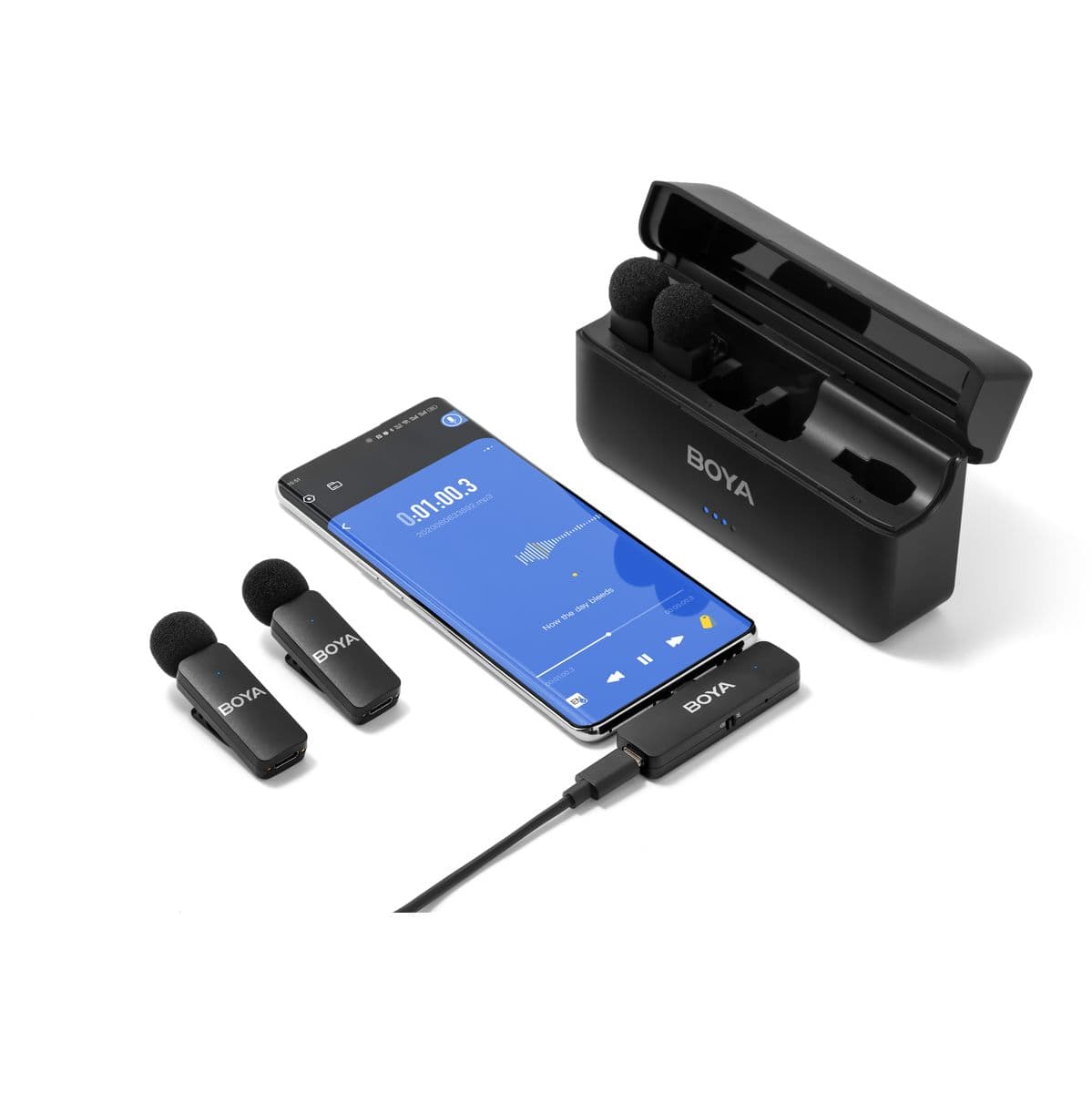 BY-V4U - 2.4GHz FOUR-Channel Wireless Mic w/ USB-C Plug — Boya