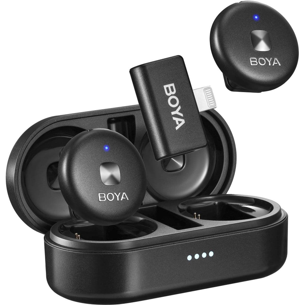 Omic-D (White) DUAL-Channel Wireless Mic For iOS Devices — Boya