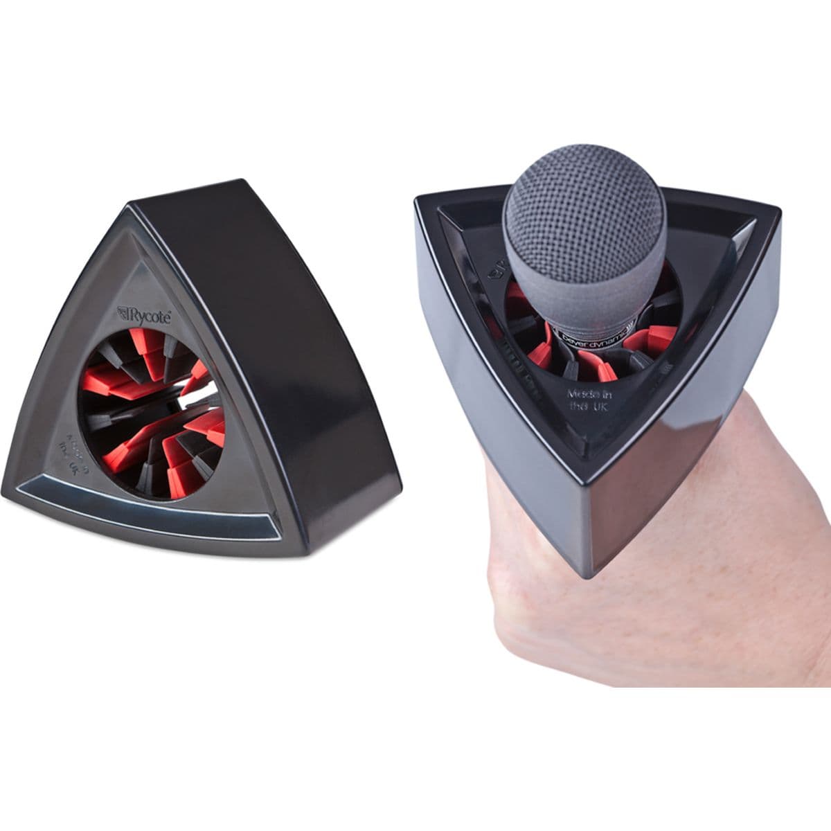 Triangular Black Mic Flag — Rycote