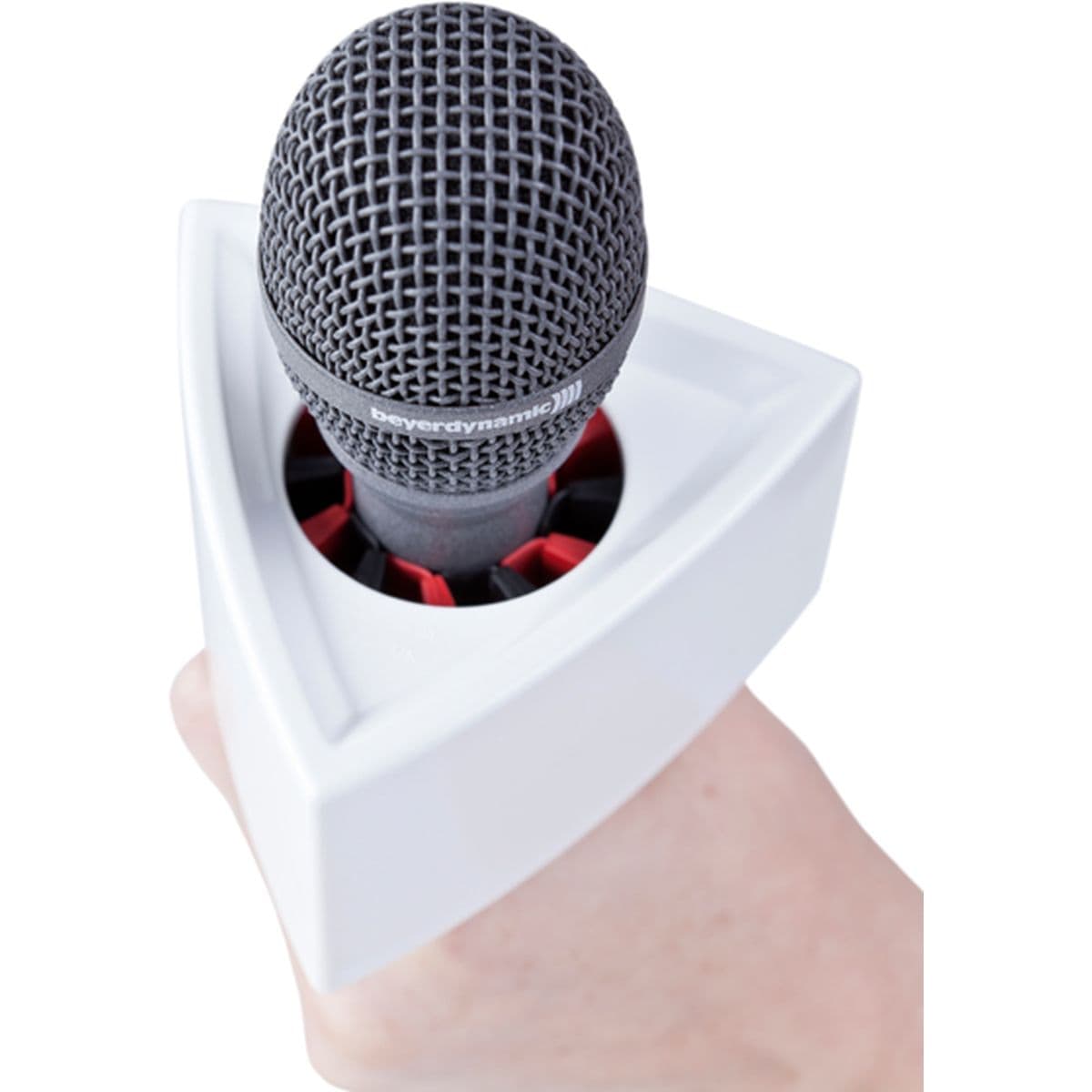 Single Triangular White Mic Flag — Rycote
