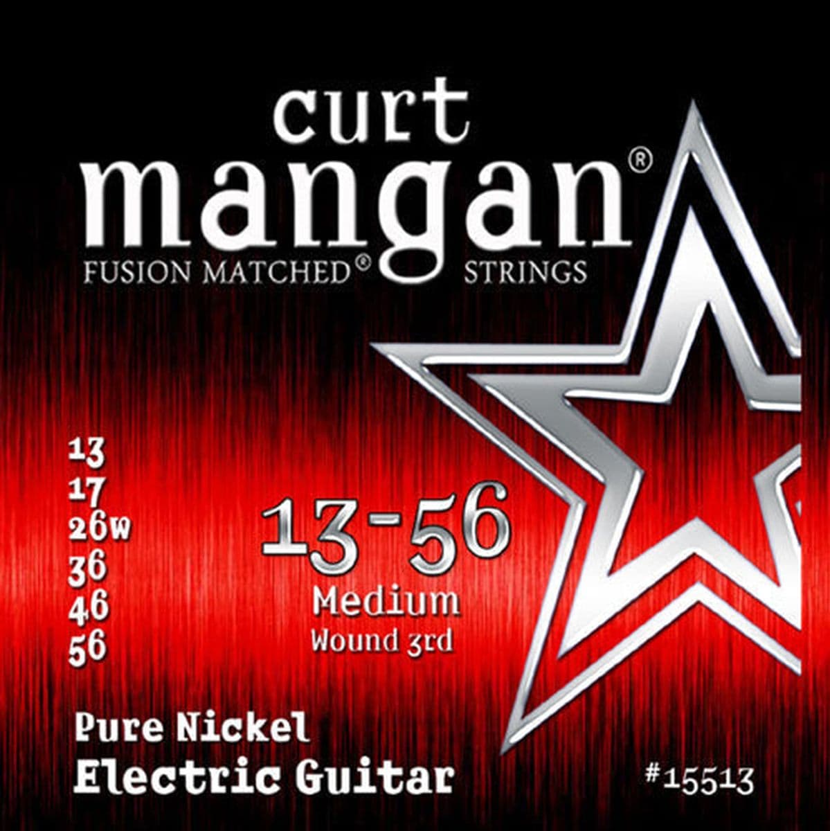 Guitar Pure Nickel 15513 13-56 Medium Set — Curt Mangan