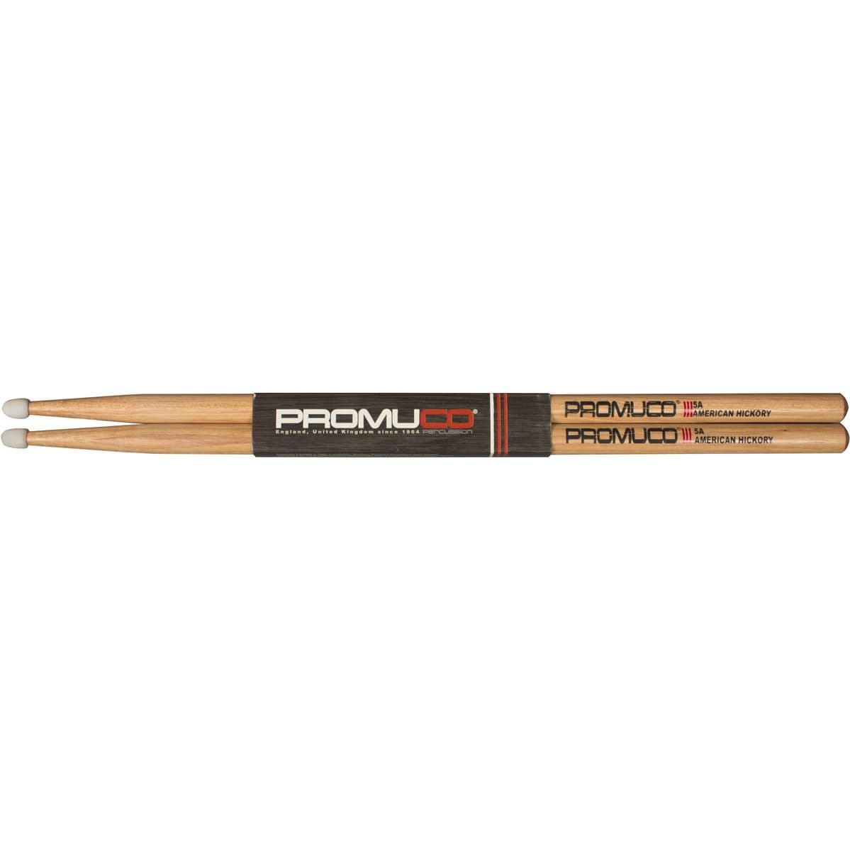 American Hickory Drum Sticks Nylon Tip 5A — Promuco