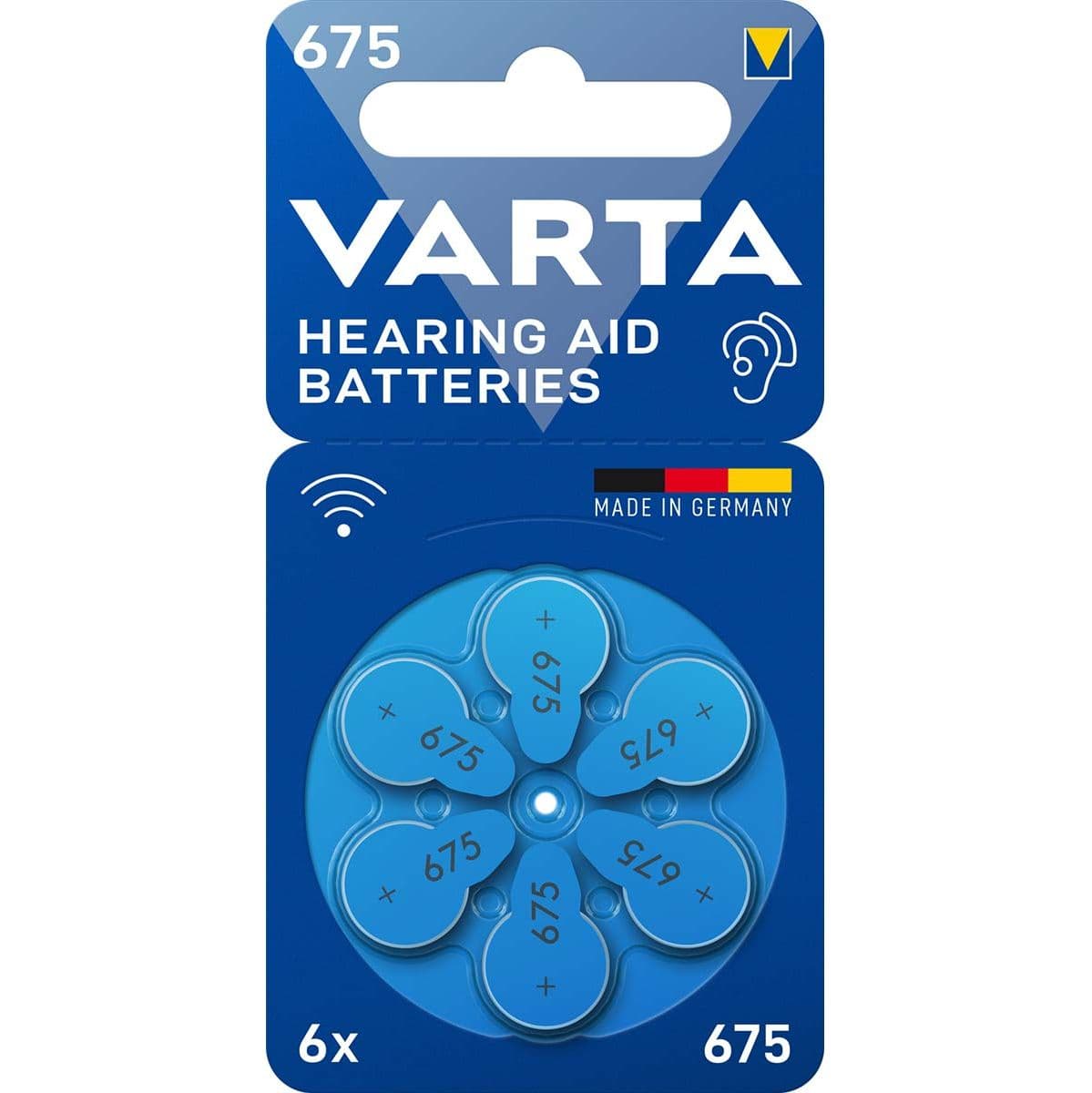 Hoortoestel Batteries Type 675 6-BLISTER — Varta