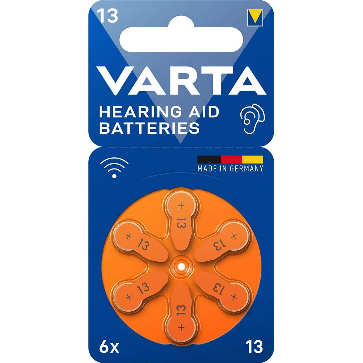 Zinc-Air Battery PR48 Type 13 1.45 V DC 6-BLISTER Gehoorapparaat — Varta