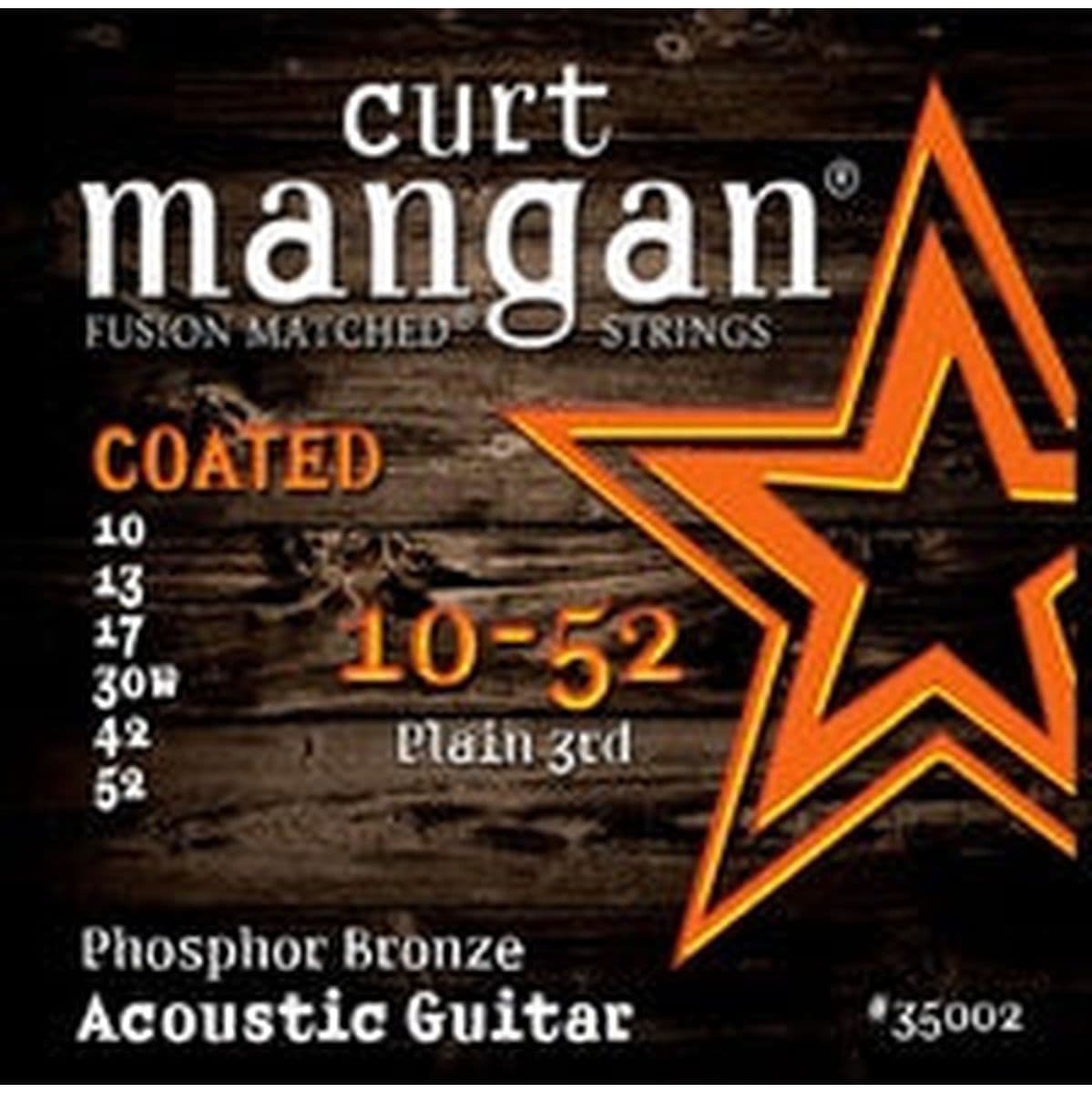 Guitar Phosphor Bronze Set 35002 10-52 Coated — Curt Mangan