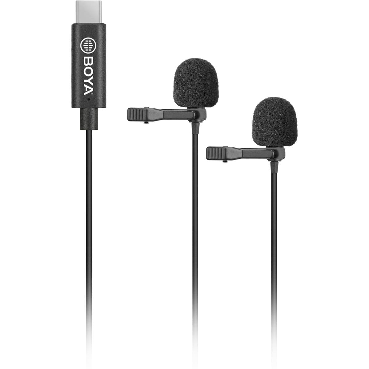 Duo Clip-On Lavalier Microphone BY-M3D For USB-C — Boya