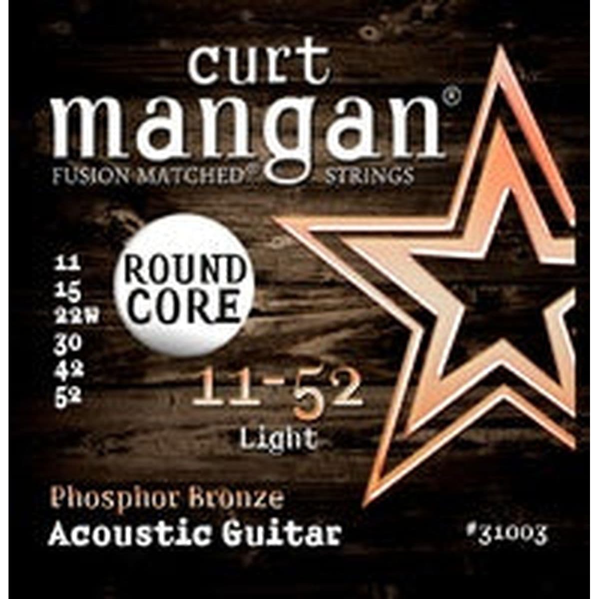 Guitar Phosphor Bronze Set 37003 11-52 Round Core — Curt Mangan