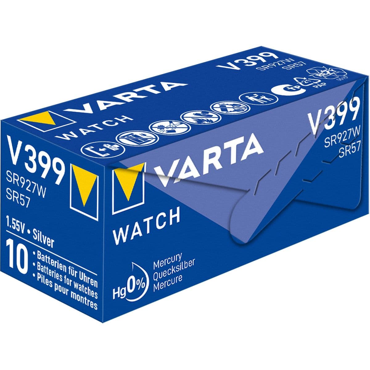 Watch V399 Silver Blister 1 (10 Blisters Per Box) — Varta