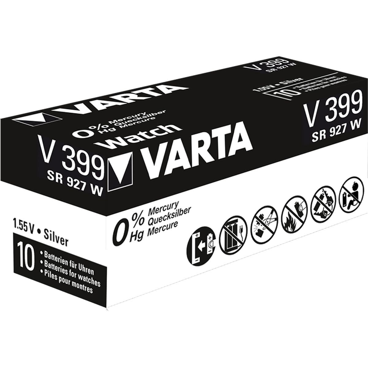 Watch V399 Silver Blister 1 (10 Blisters Per Box) — Varta