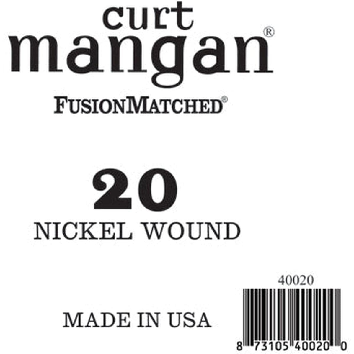 Nickel Wound Bass 40020 20 — Curt Mangan