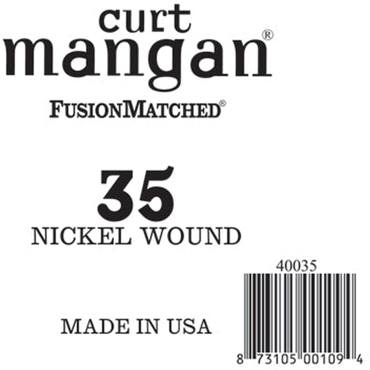 Nickel Wound Bass 40035 35 — Curt Mangan