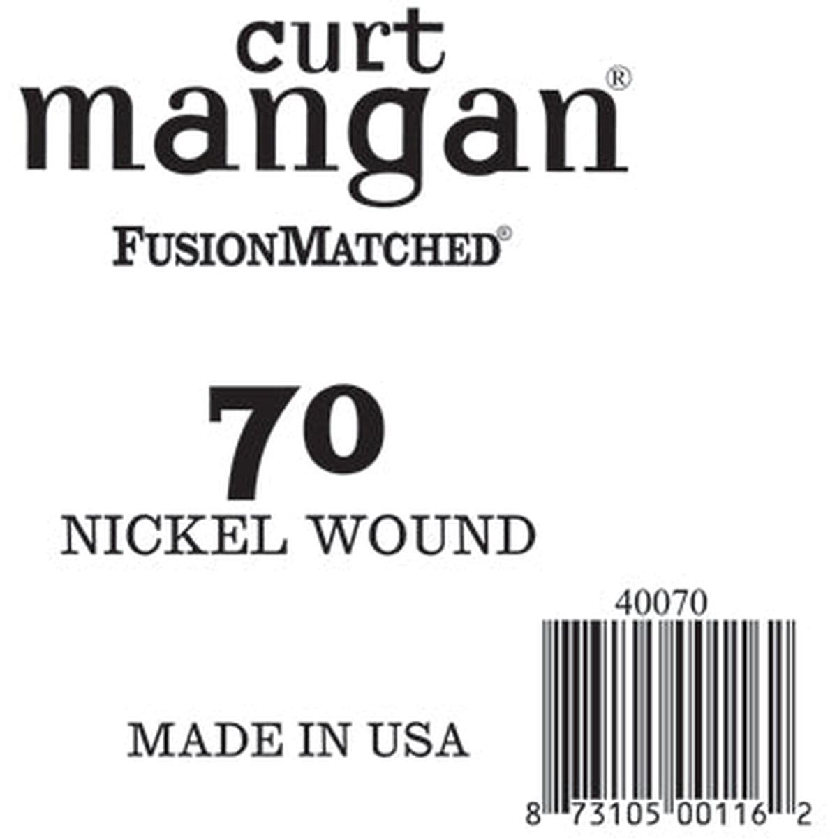 Nickel Wound Bass 40070 70 — Curt Mangan
