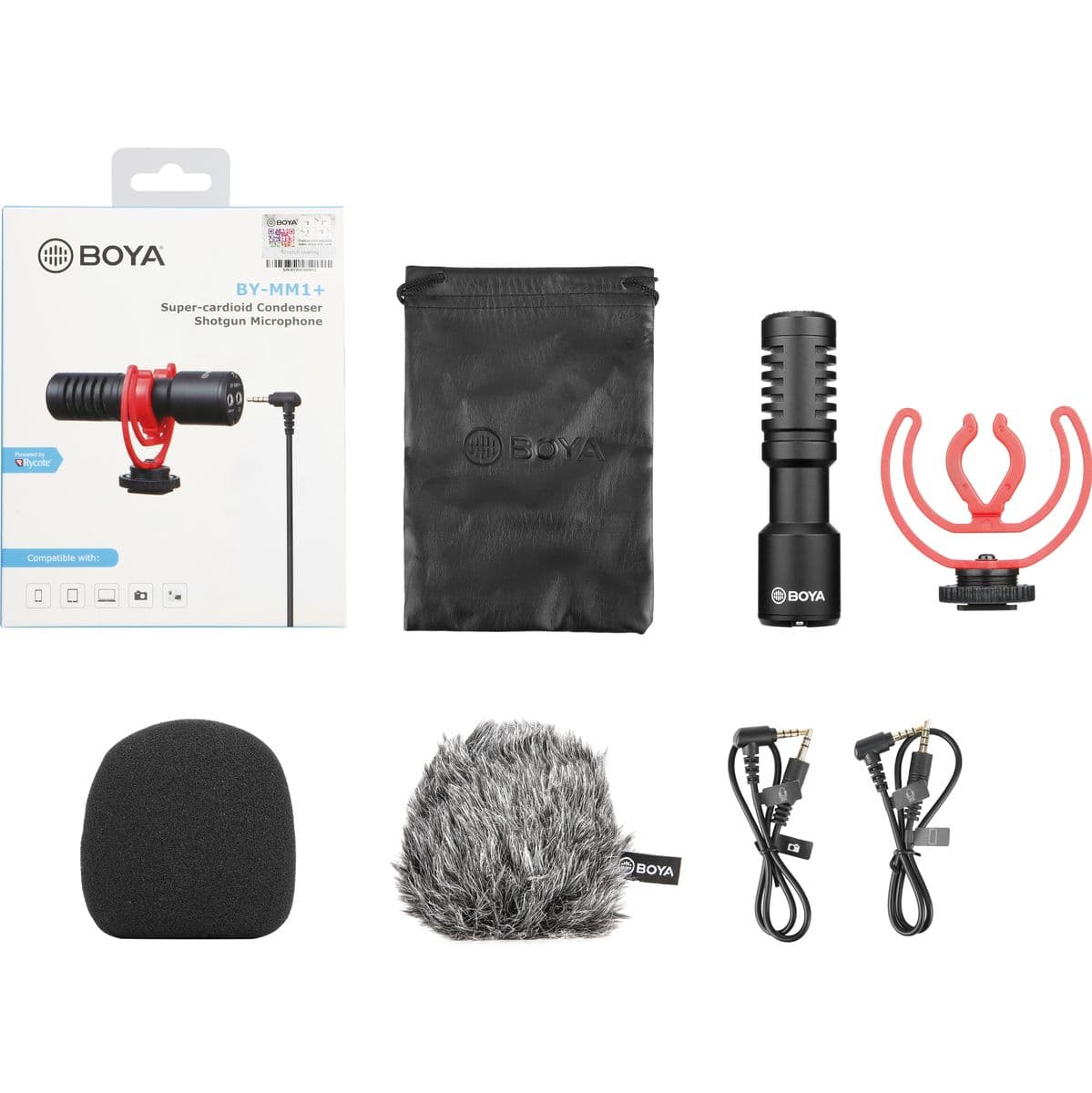BY-MM1+ Cardioid Video Mic For Smartphones & DSLR'S — Boya