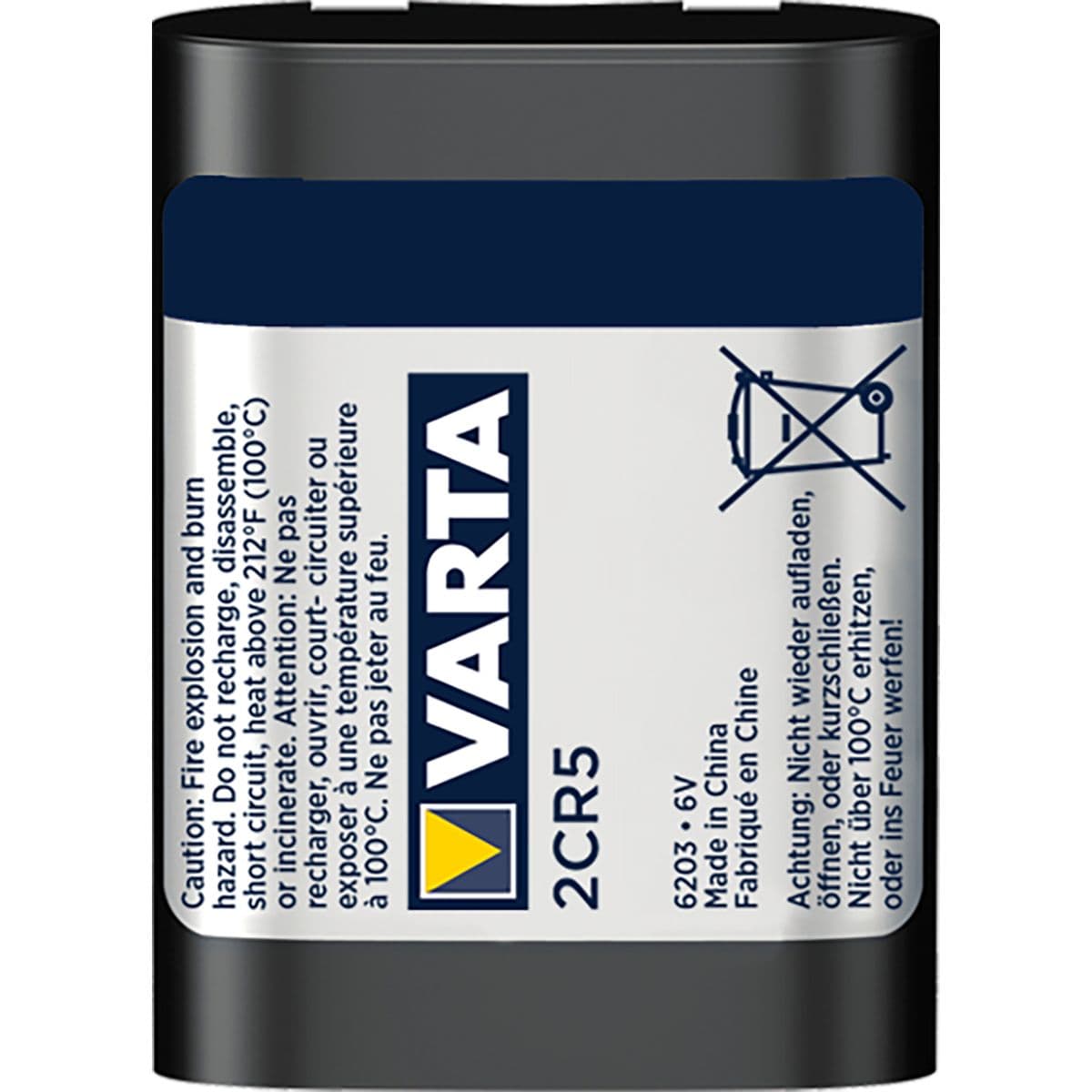 2CR5 Lith.groot NR.6203 — Varta