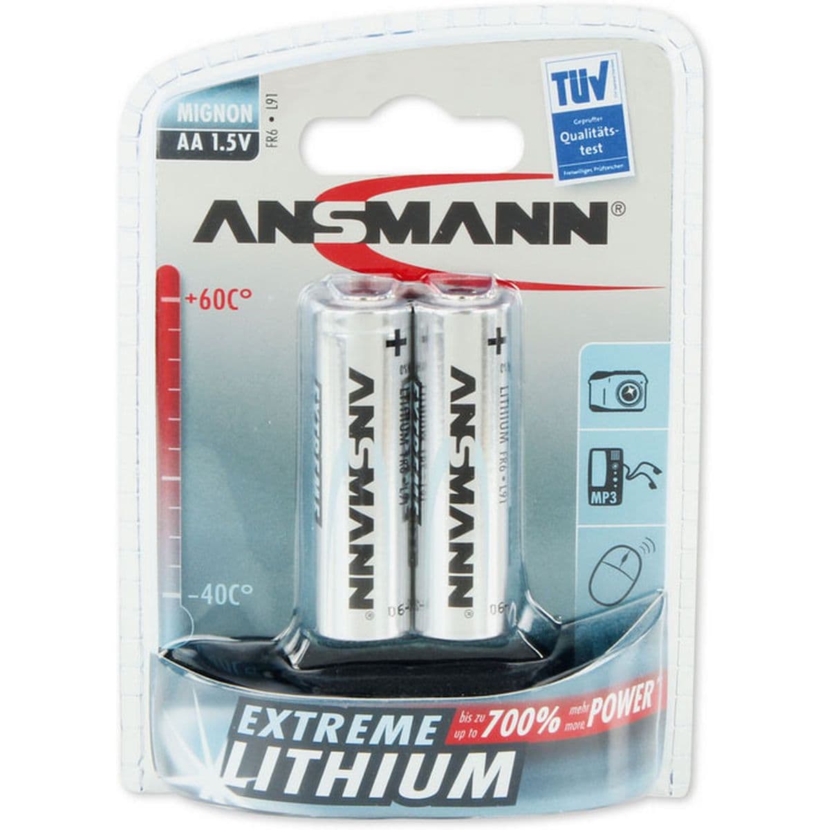 Lithium AA 2-pcs Blister — Ansmann