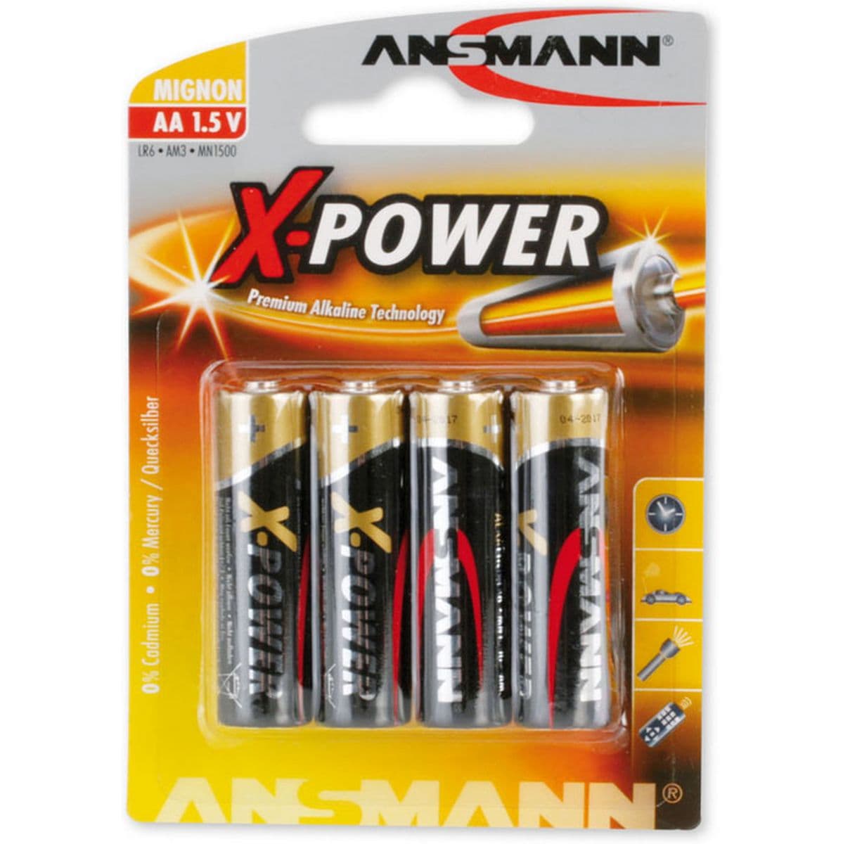 Alkaline X-Power AA 4-pcs Blister — Ansmann