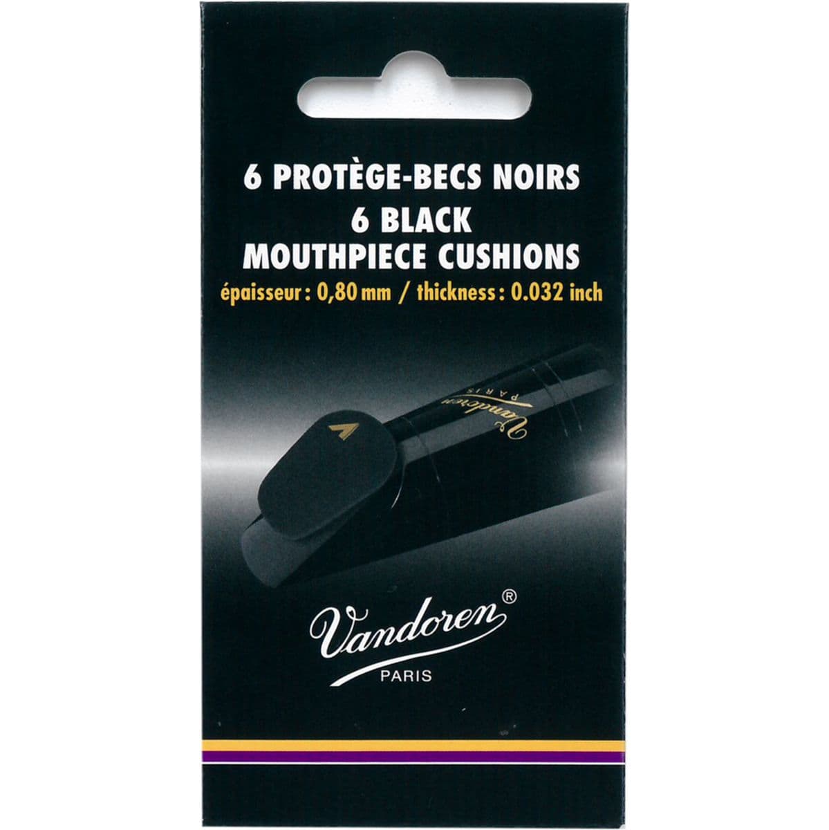Mouthp.Cushion VMCX6+ Black 0.80mm 6 pcs — Vandoren