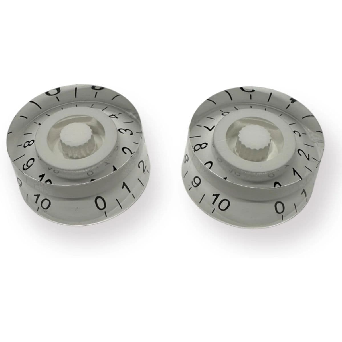 Al Speed Knob 18SP White w/ Black Font 2-Pack — AxLabs
