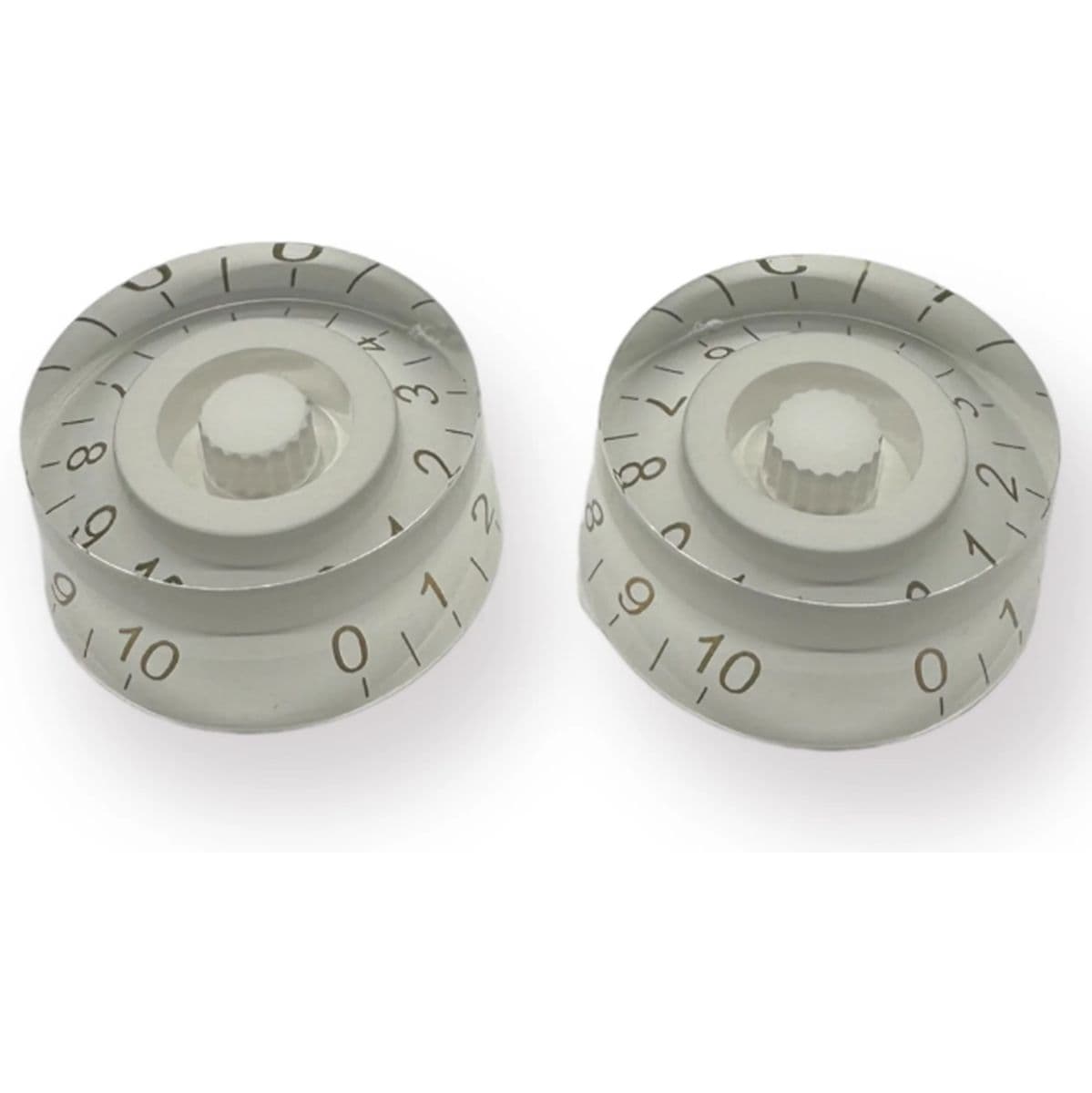 Al Speed Knob 18SP White w/ Gold Font 2-Pack — AxLabs