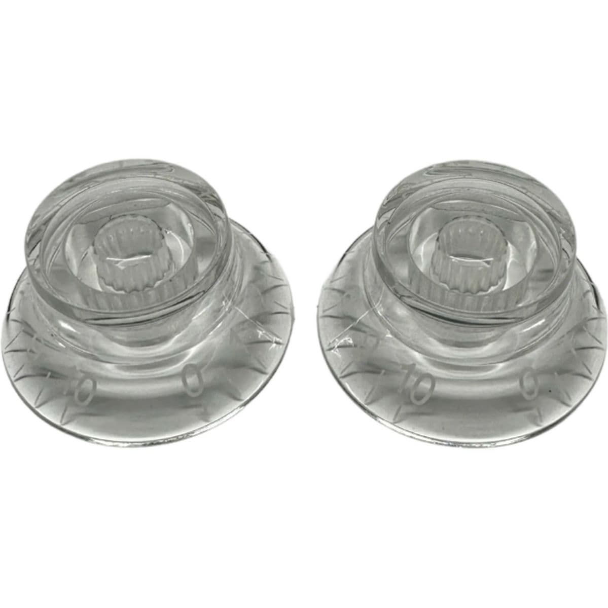 Al Bell Knob 18SP Clear w/ White Font 2-Pack — AxLabs