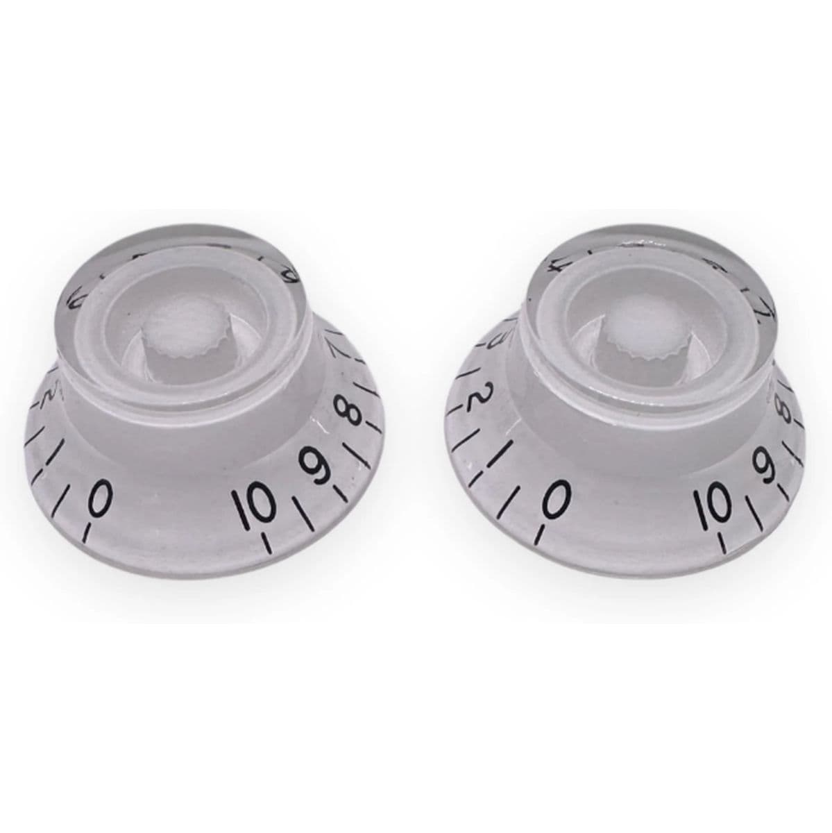 Al Bell Knob Left 18SP White  w/ Black Font 2-Pack — AxLabs