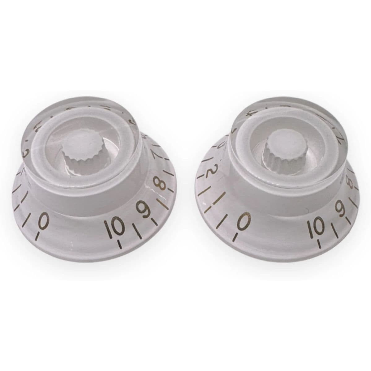 Al Bell Knob Left 18SP White w/ Gold Font 2-Pack — AxLabs