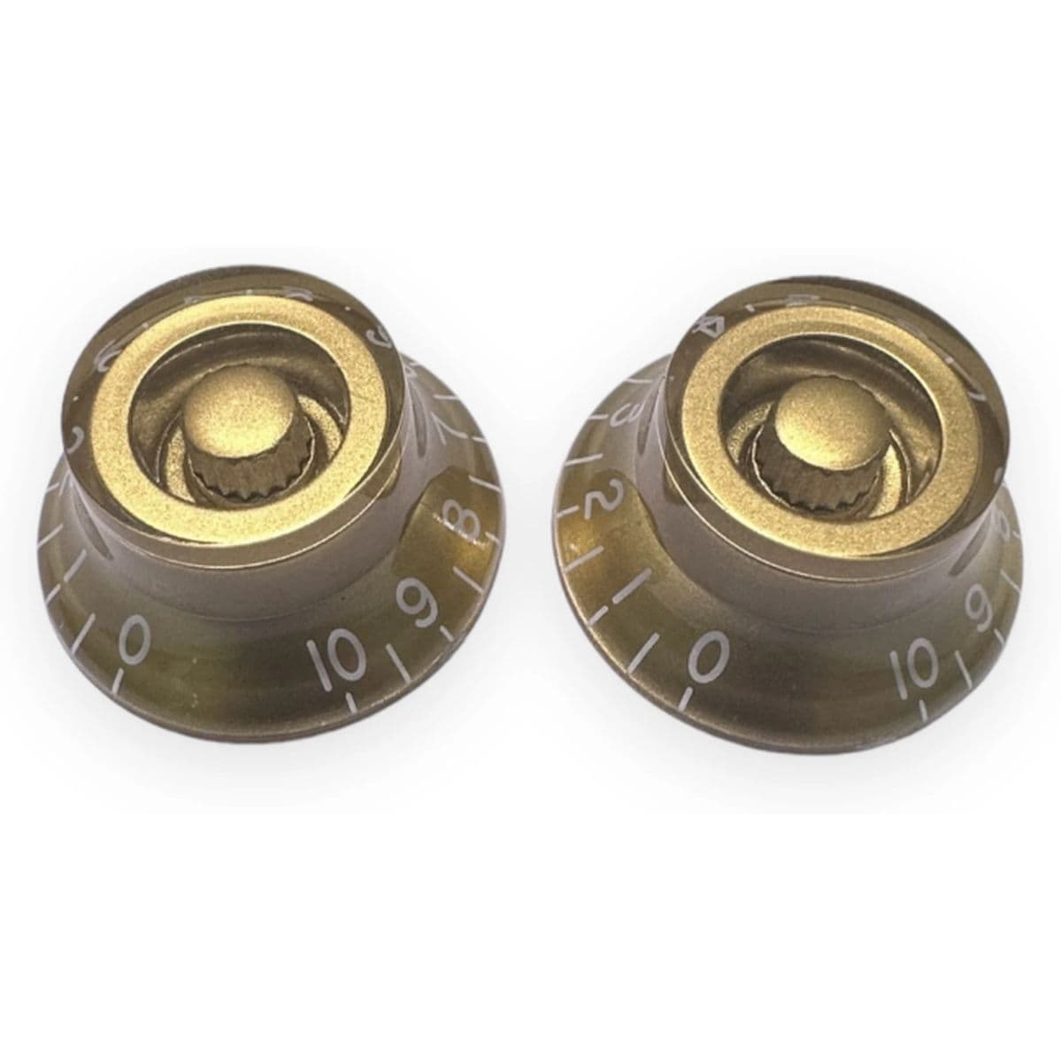 Al Bell Knob Left 18SP Gold w/ White Font 2-Pack — AxLabs