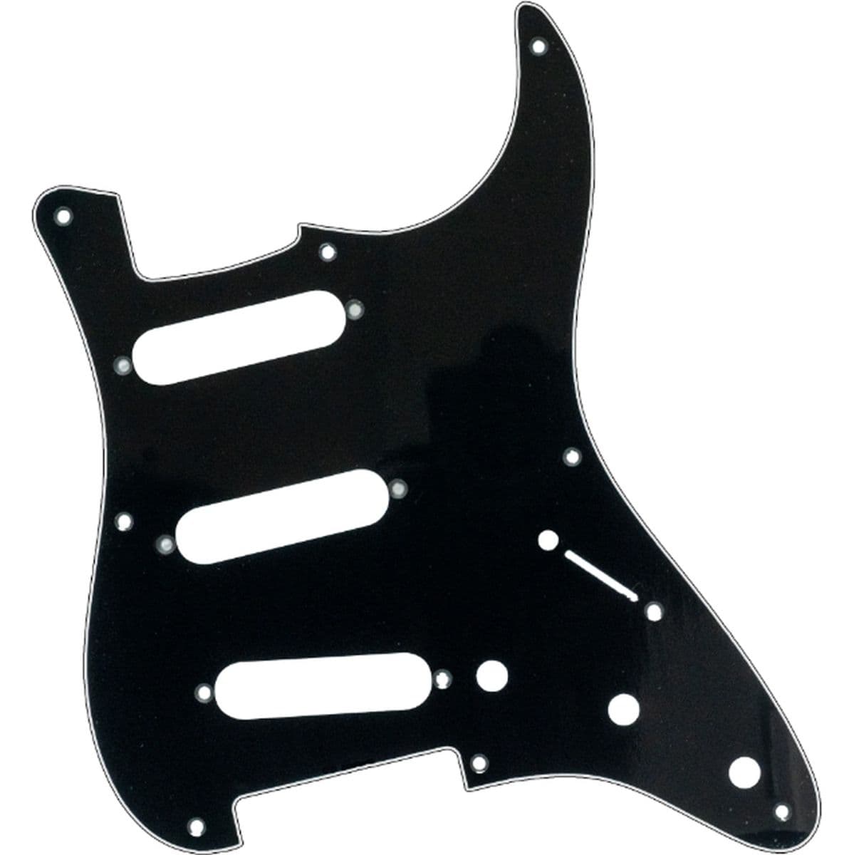 Al Strat-Style PG 1 Ply 8-Hole Black — AxLabs