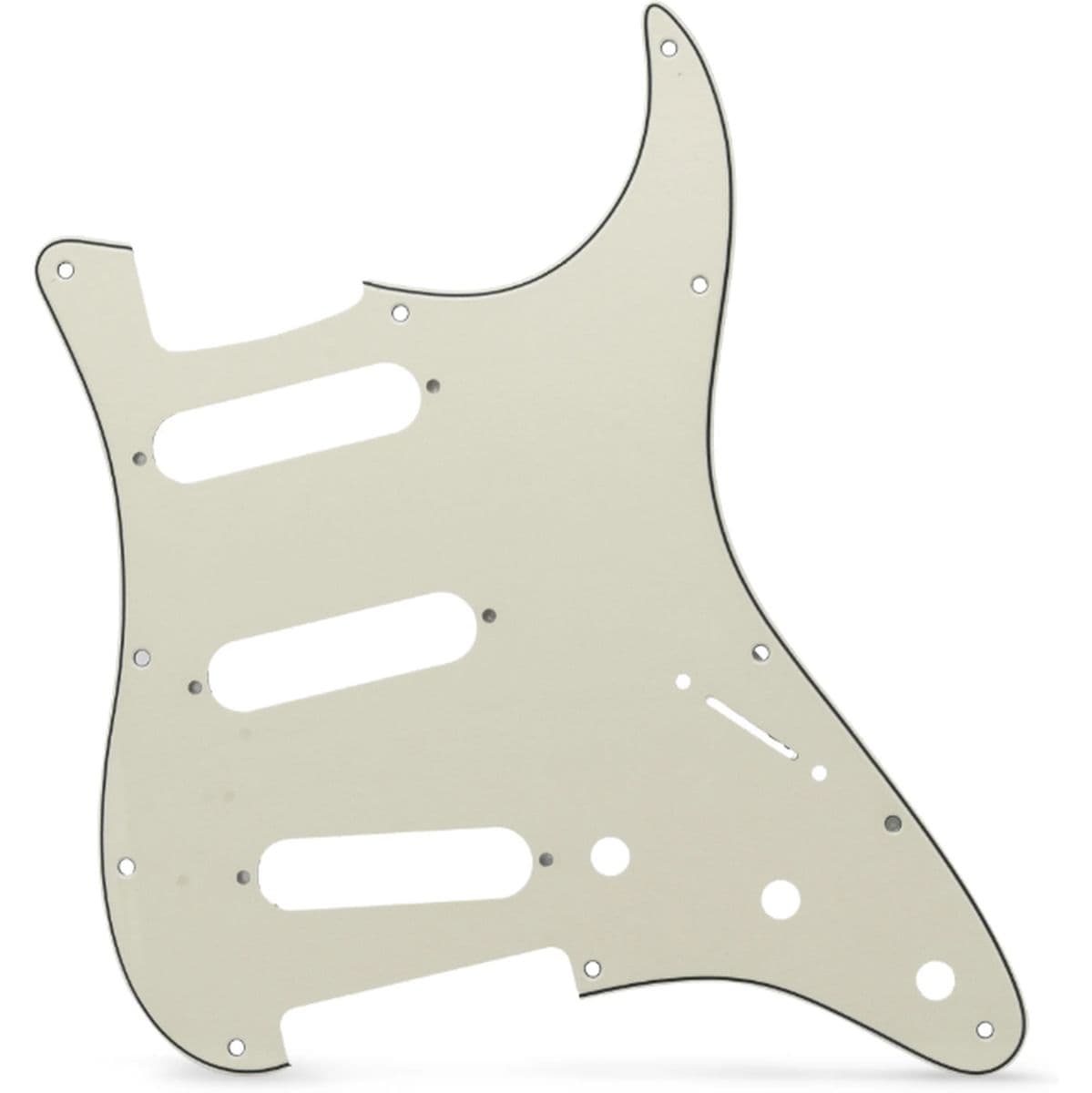 Al Strat-Style PG 3 Ply 11-Hole Aged White — AxLabs