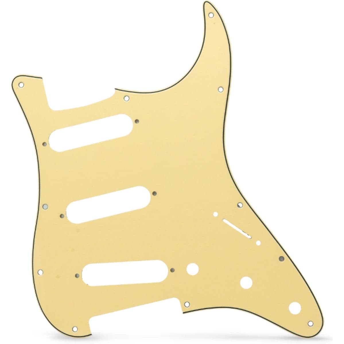 Al Strat-Style PG 3 Ply 11-Hole Cream Yellow — AxLabs