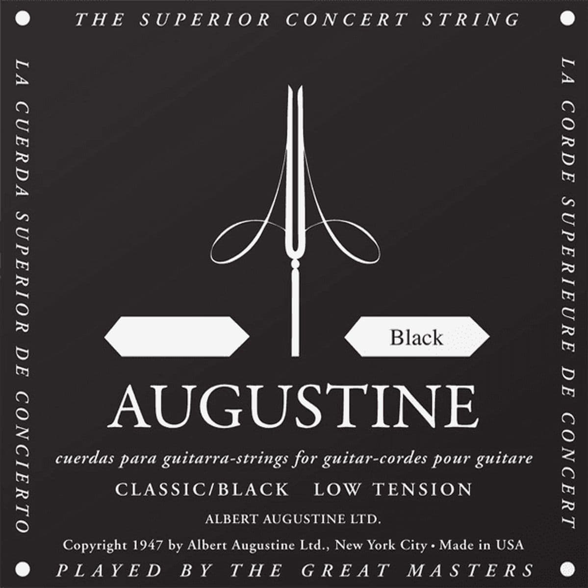 Single String E1 Black — Augustine