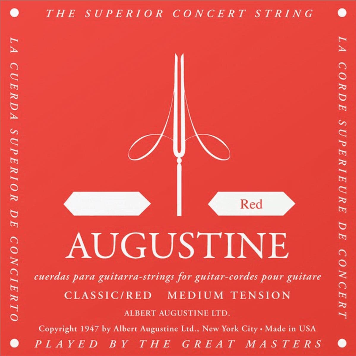 Single String D4 Red — Augustine