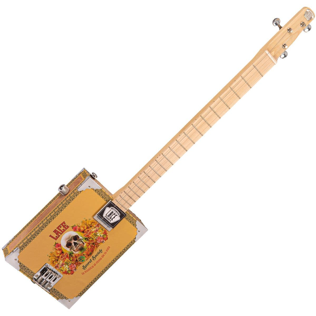 Electric Cigar Box Guitar - Secret Society - 3 String — Lace