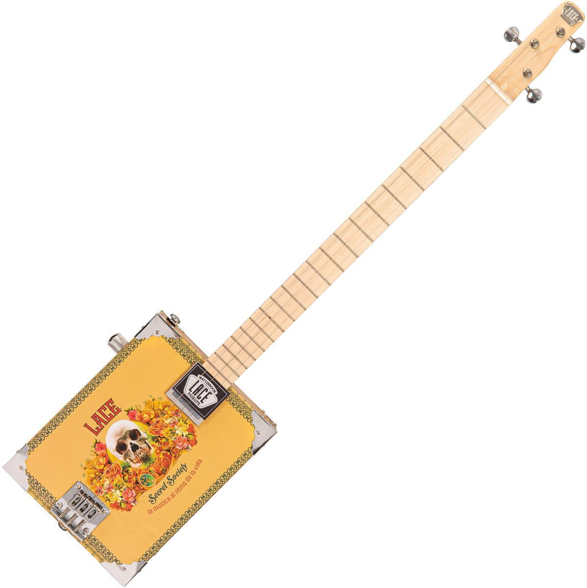 Electric Cigar Box Guitar - Secret Society - 3 String — Lace
