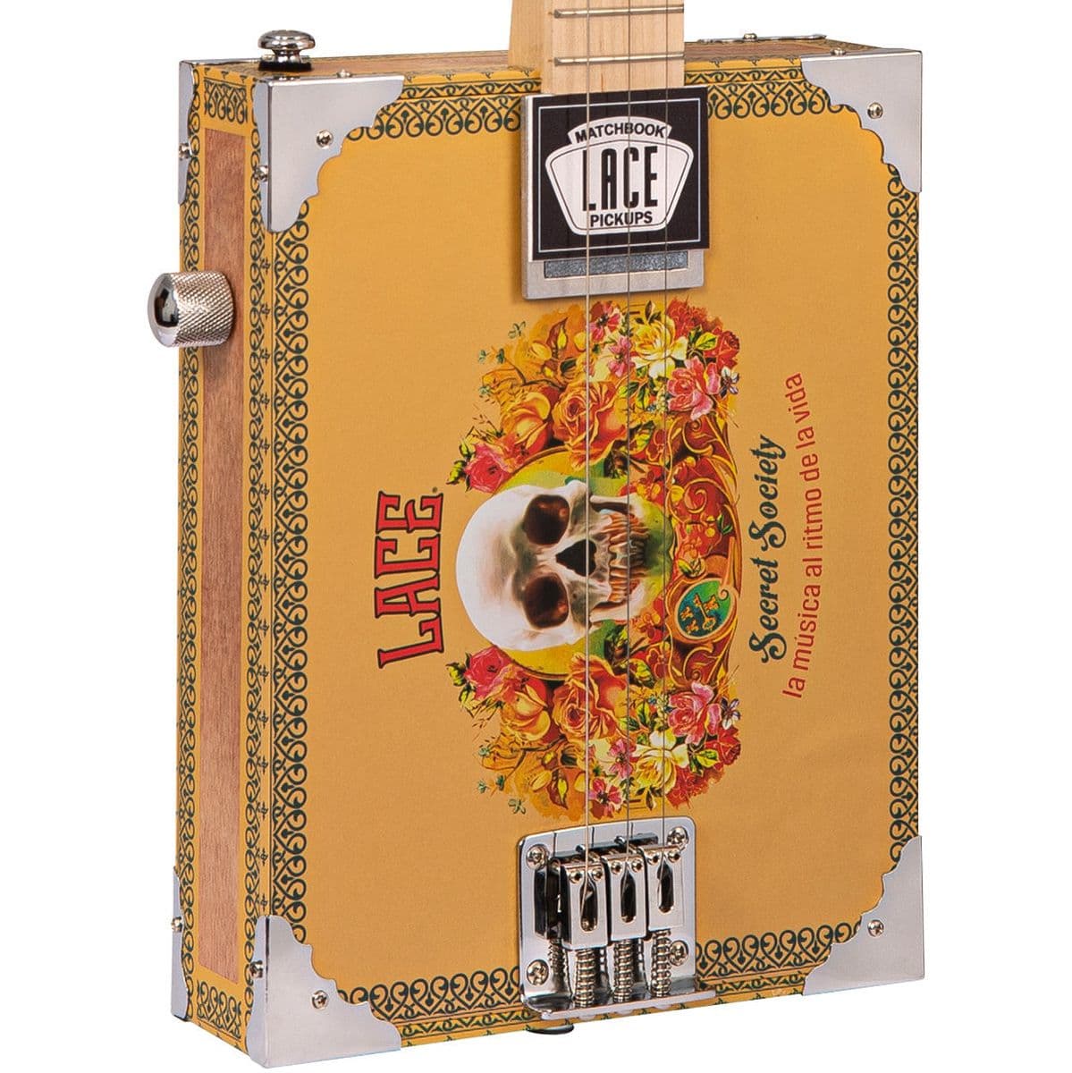 Electric Cigar Box Guitar - Secret Society - 3 String — Lace