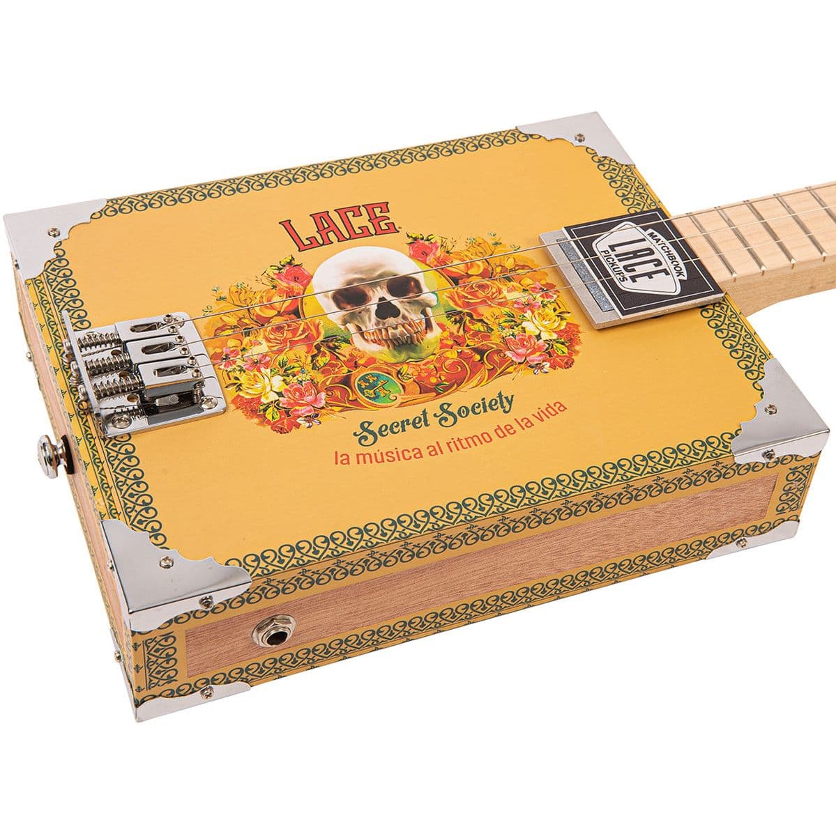 Electric Cigar Box Guitar - Secret Society - 3 String — Lace