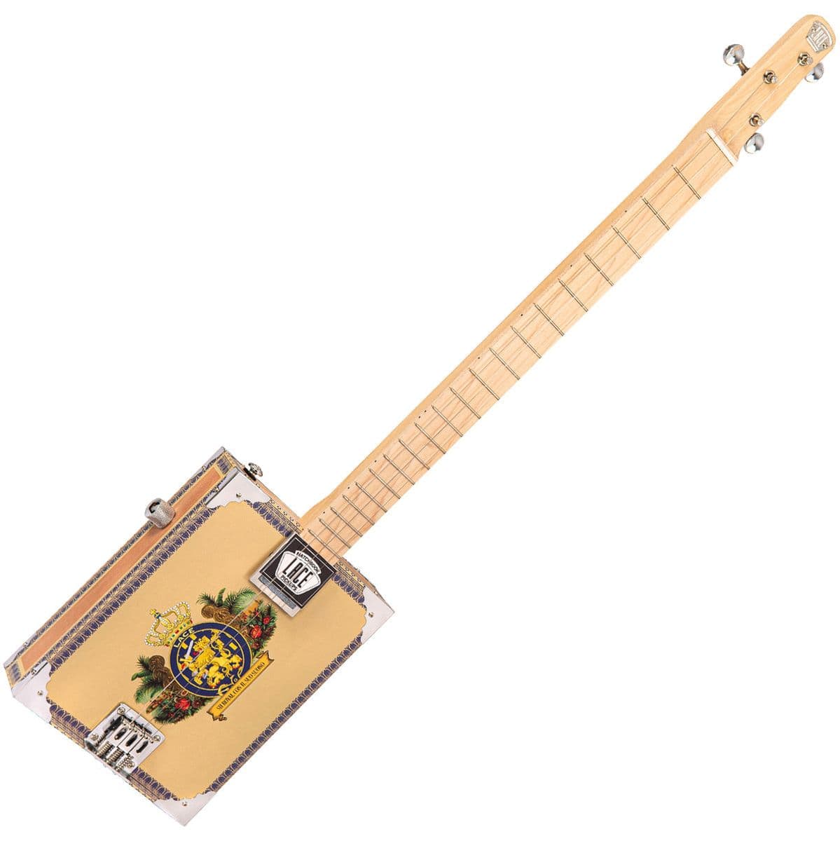 Electric Cigar Box Guitar - Royalty - 3 String — Lace