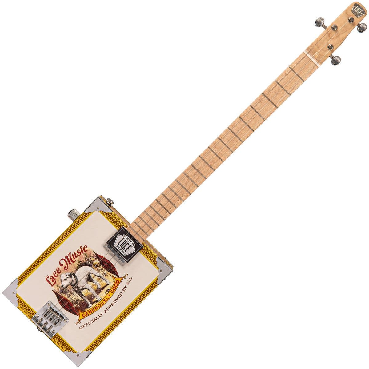 Electric Cigar Box Guitar - Pero Pup - 3 String — Lace